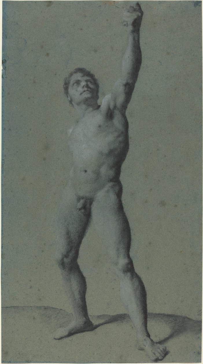 Manlig nakenstudie av Pierre Paul Prud