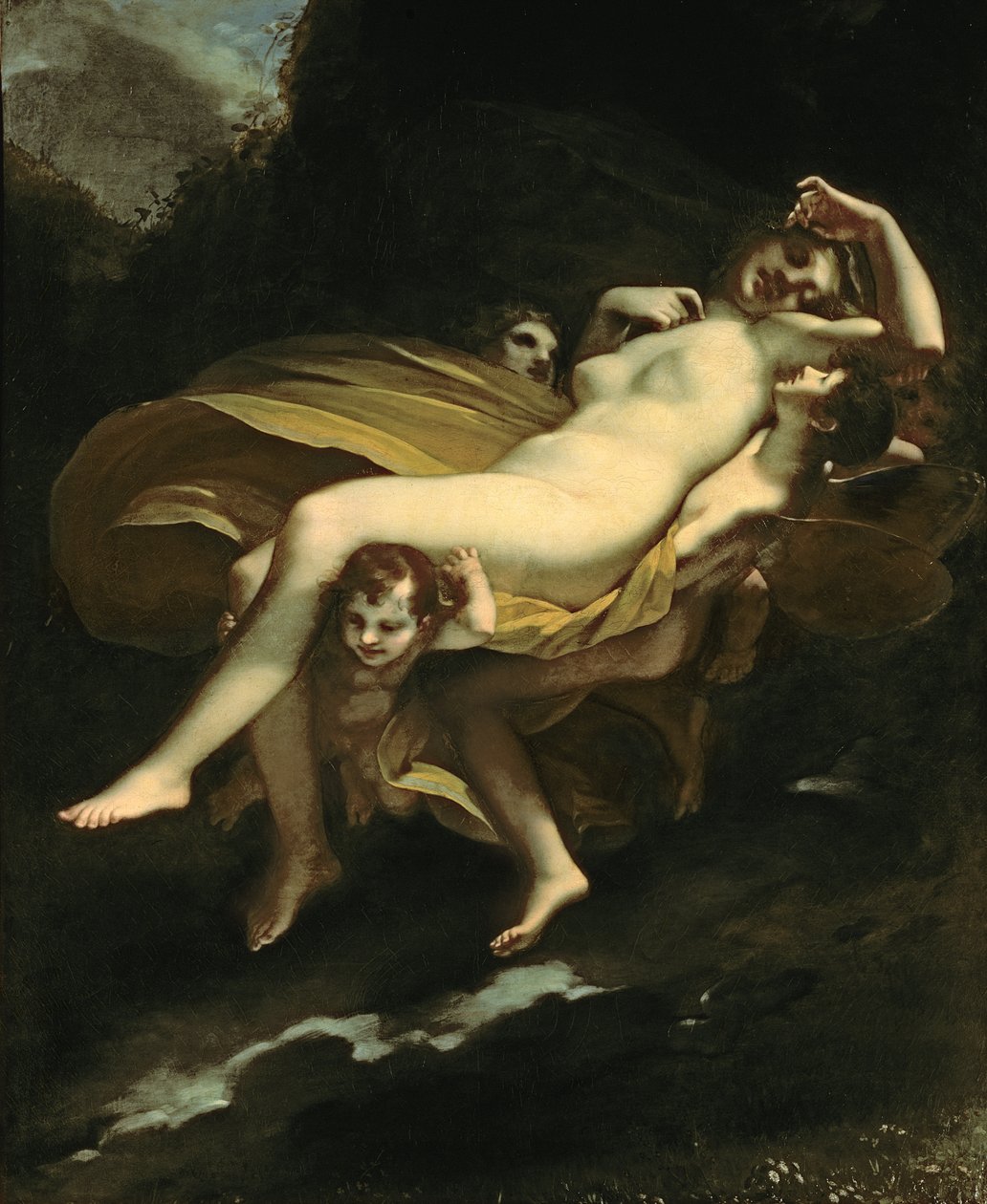 Psyke transporteras till himlen av Pierre Paul Prudhon