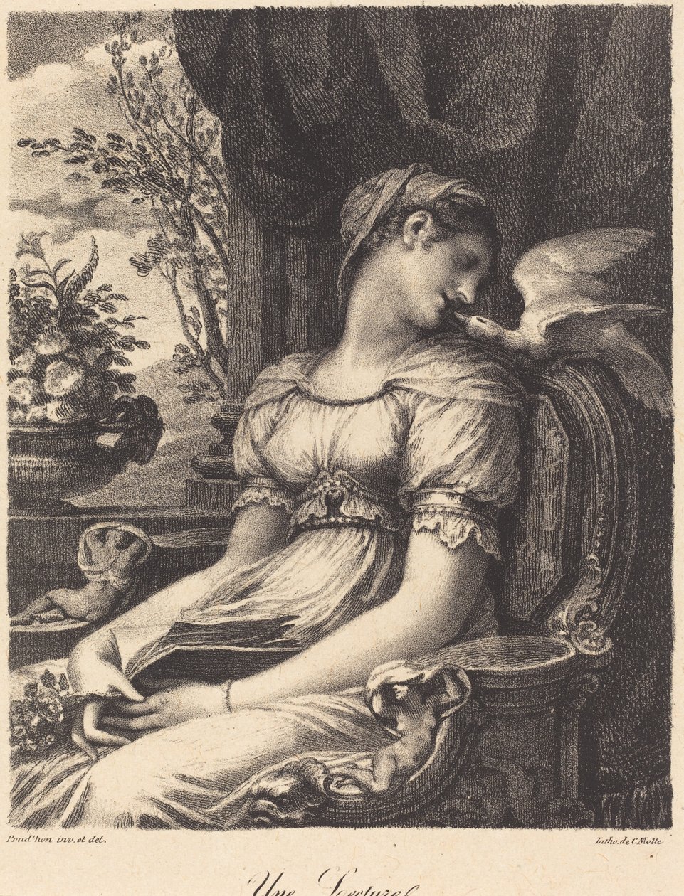 En läsning (A Reading) av Pierre Paul Prud