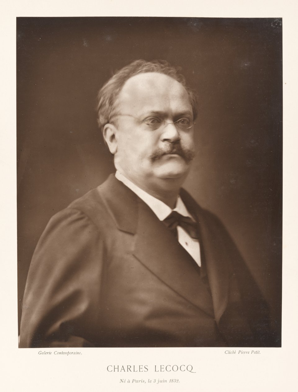 Charles Lecocq (Paris, 1832) av Pierre Petit