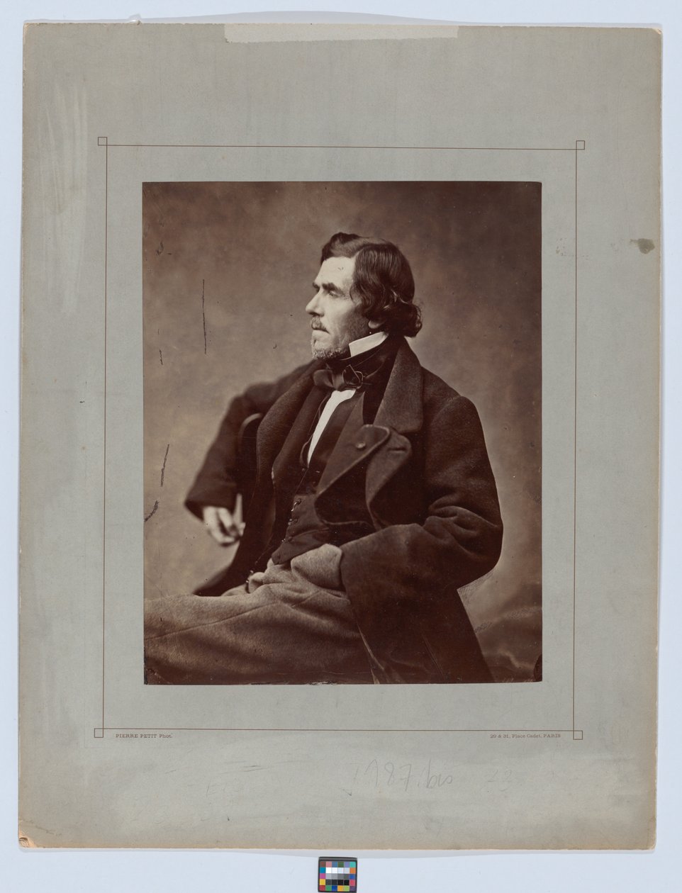 Porträtt av Delacroix av Pierre Petit
