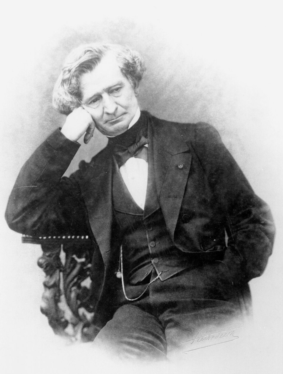 Porträtt av Hector Berlioz (1803-69) av Pierre Petit