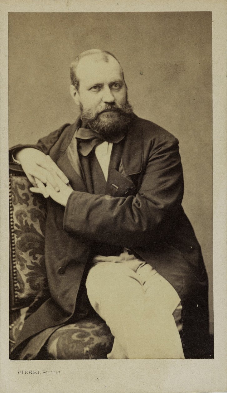 Porträtt av kompositören Charles Gounod 1818-1893, ca. 1870. av Pierre Petit