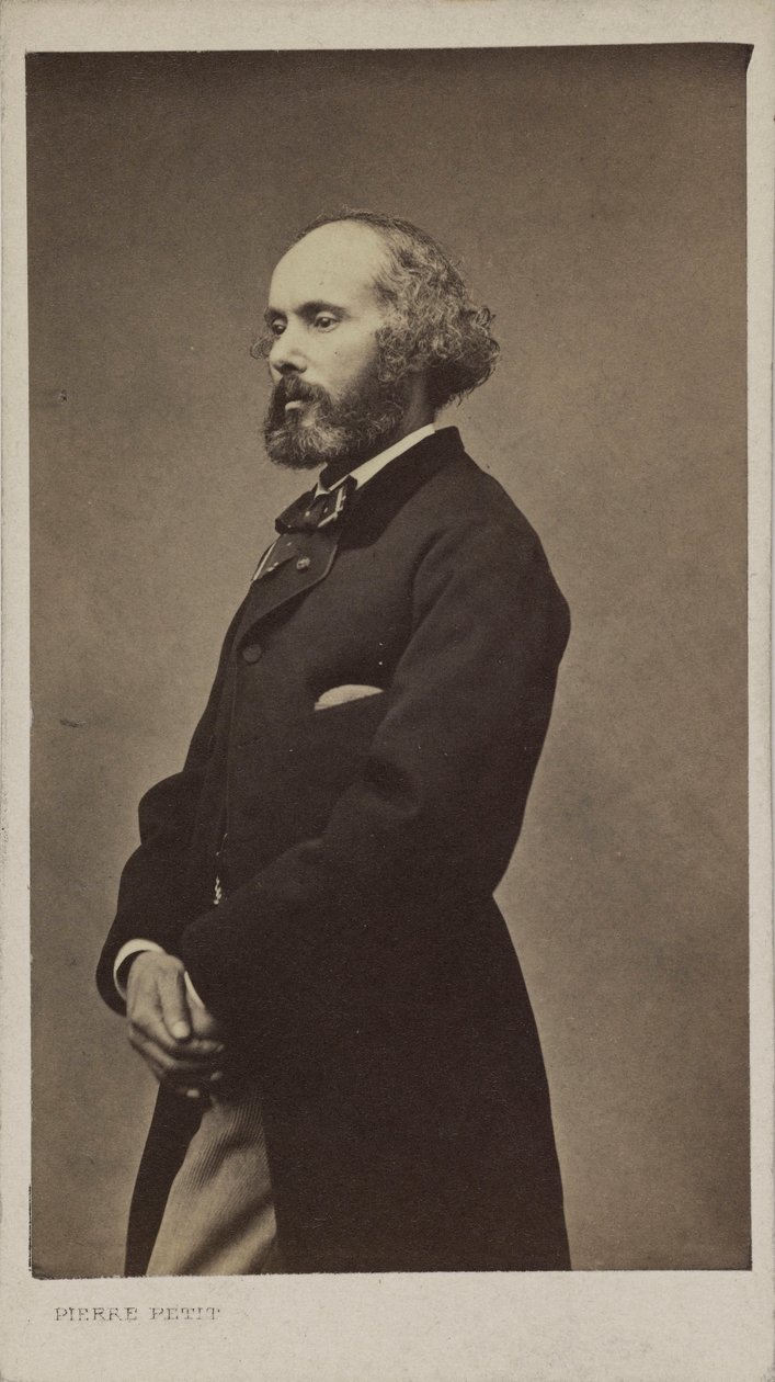 Porträtt av kompositören Félicien David 1810-1876, 1876. av Pierre Petit