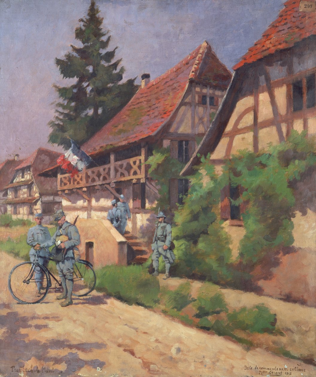 fransk kommandoplats i Alsace av Pierre Petit Gerard