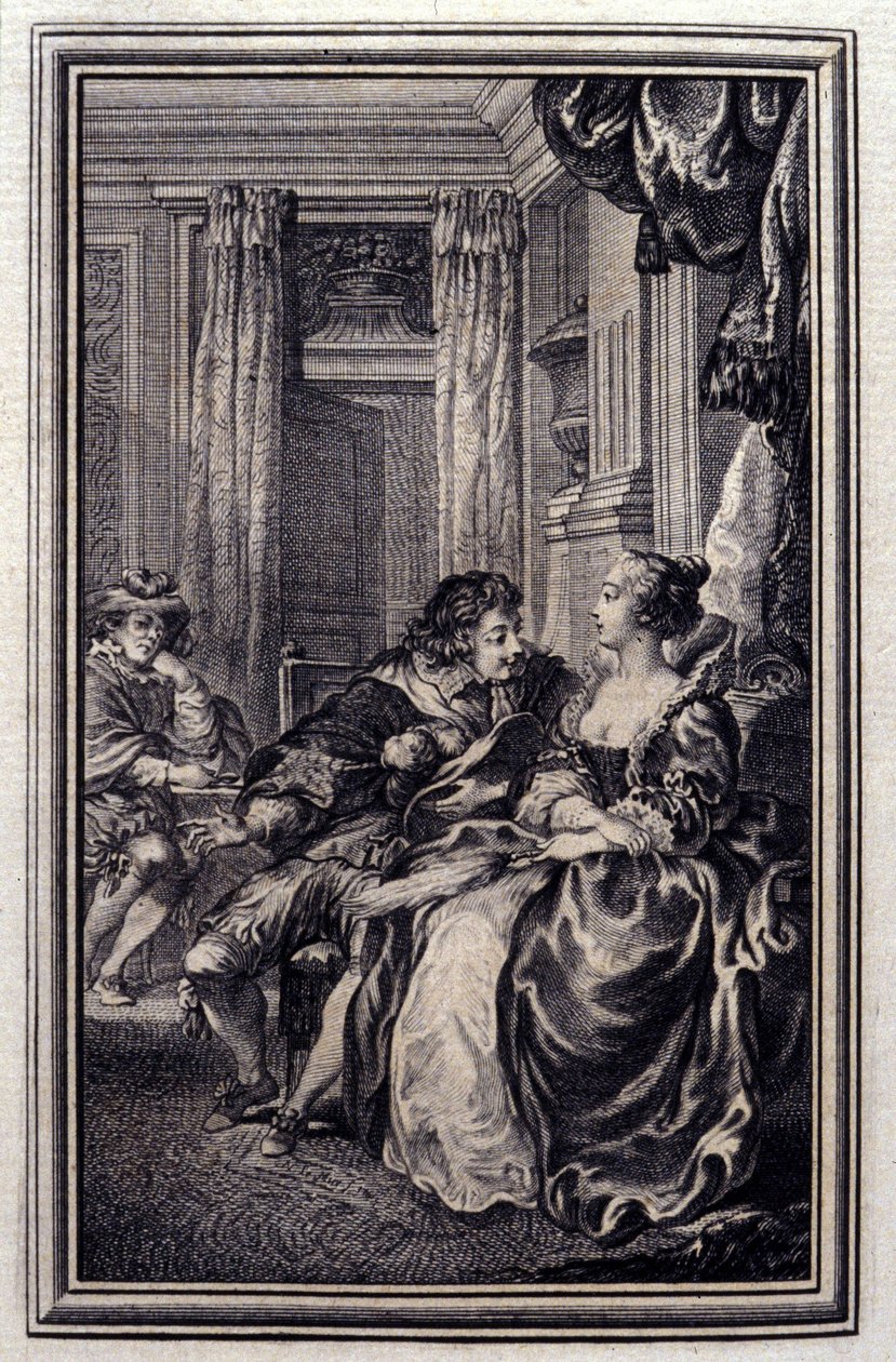 Le Magnifique - i "" Sagor och noveller på vers "" av Jean La Fontaine. 1776. Illustration av P.P. Choffard. av Pierre Philippe Choffard