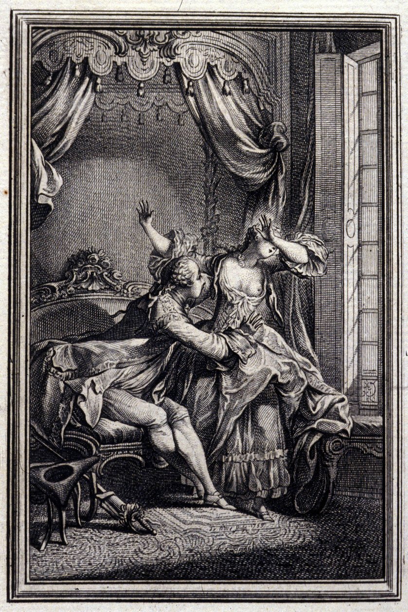 Richard Minulto - i "" Sagor och noveller på vers "" av Jean La Fontaine. 1776. Illustration av P.P. Choffard. av Pierre Philippe Choffard