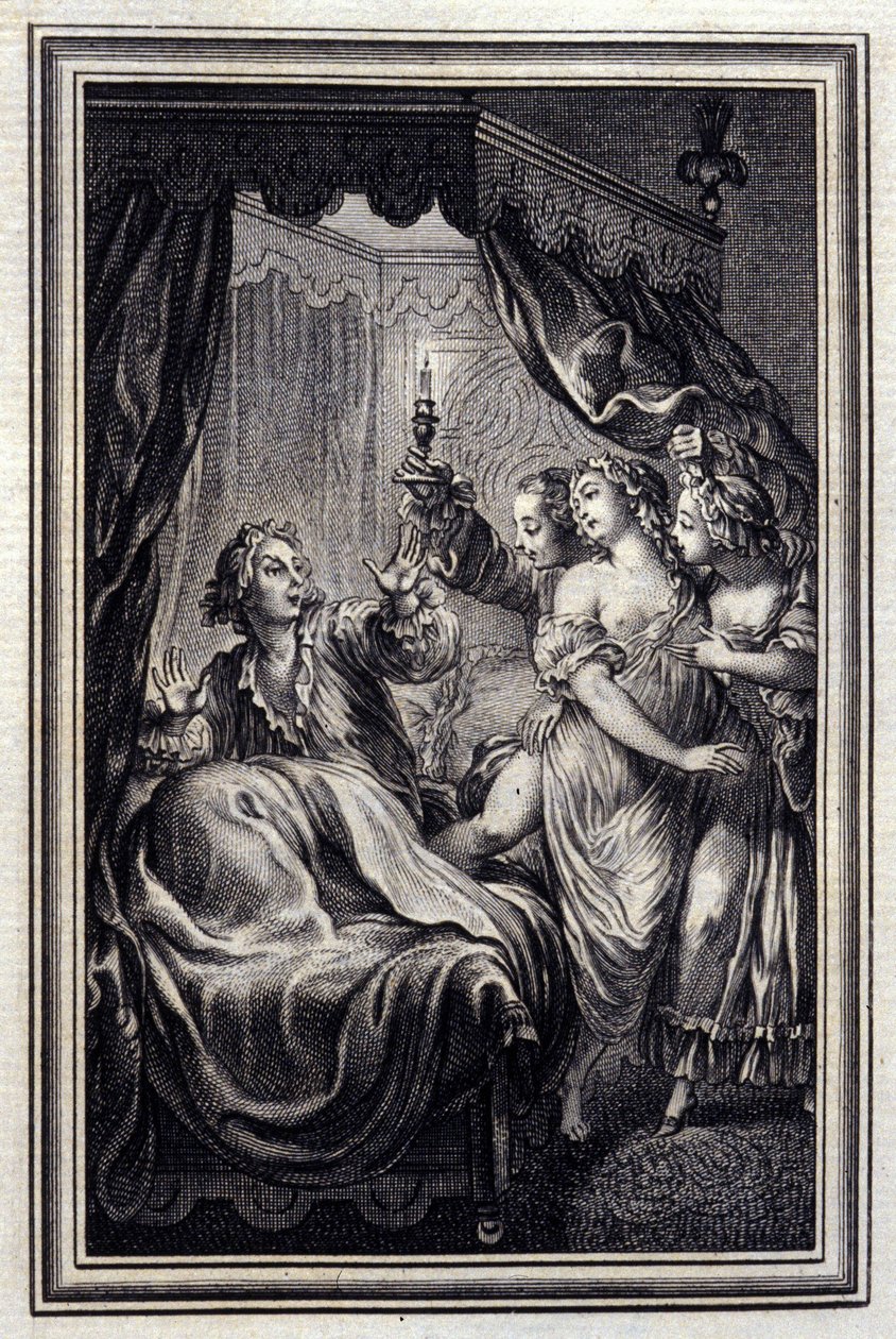 Vi märker aldrig allt - i "Tales et nouvelles en vers" av Jean La Fontaine. 1776. Illustration av P.P. Choffard. av Pierre Philippe Choffard