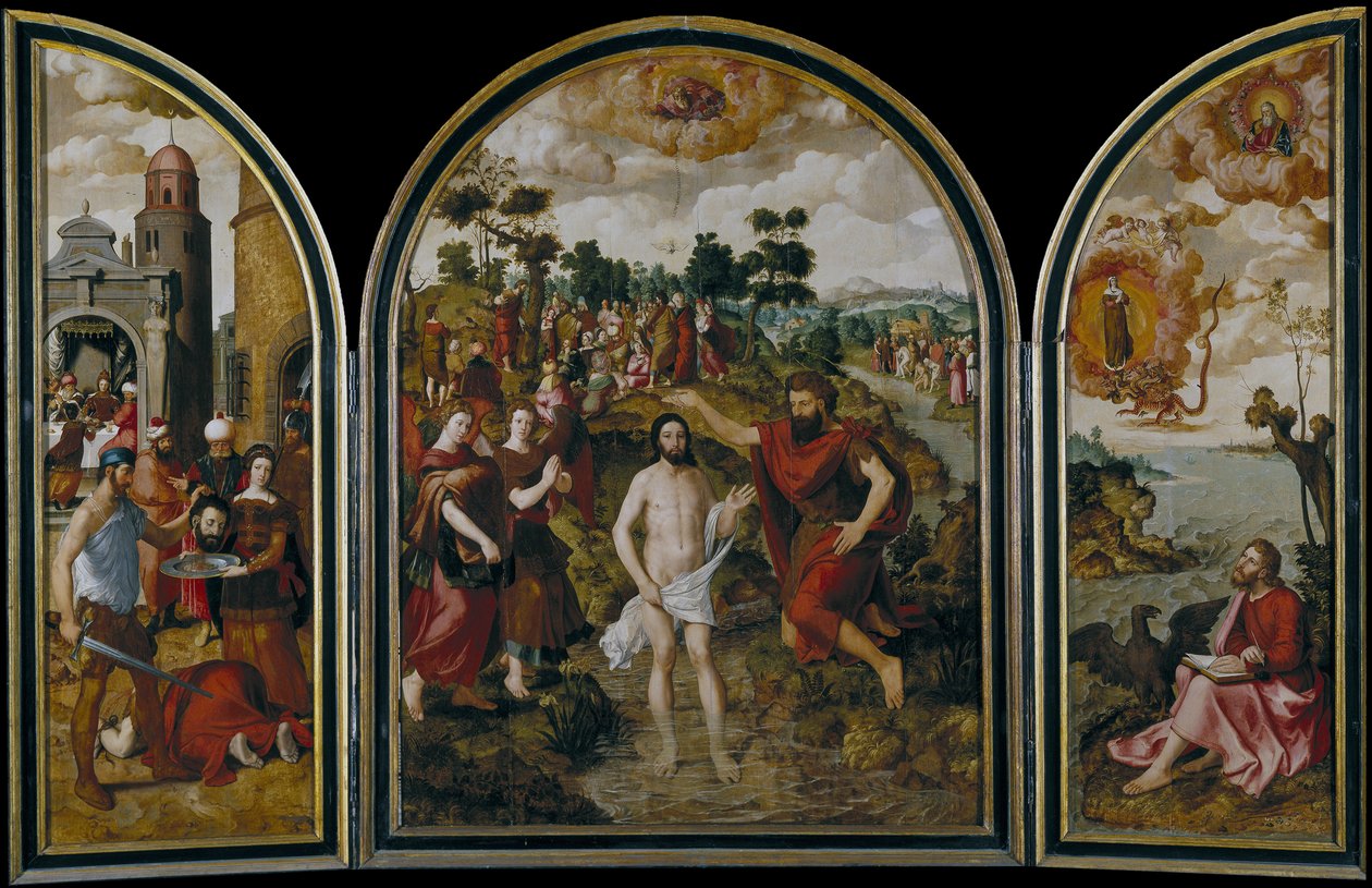 Johannes Döparens triptyk, 1549 av Pierre Pourbus