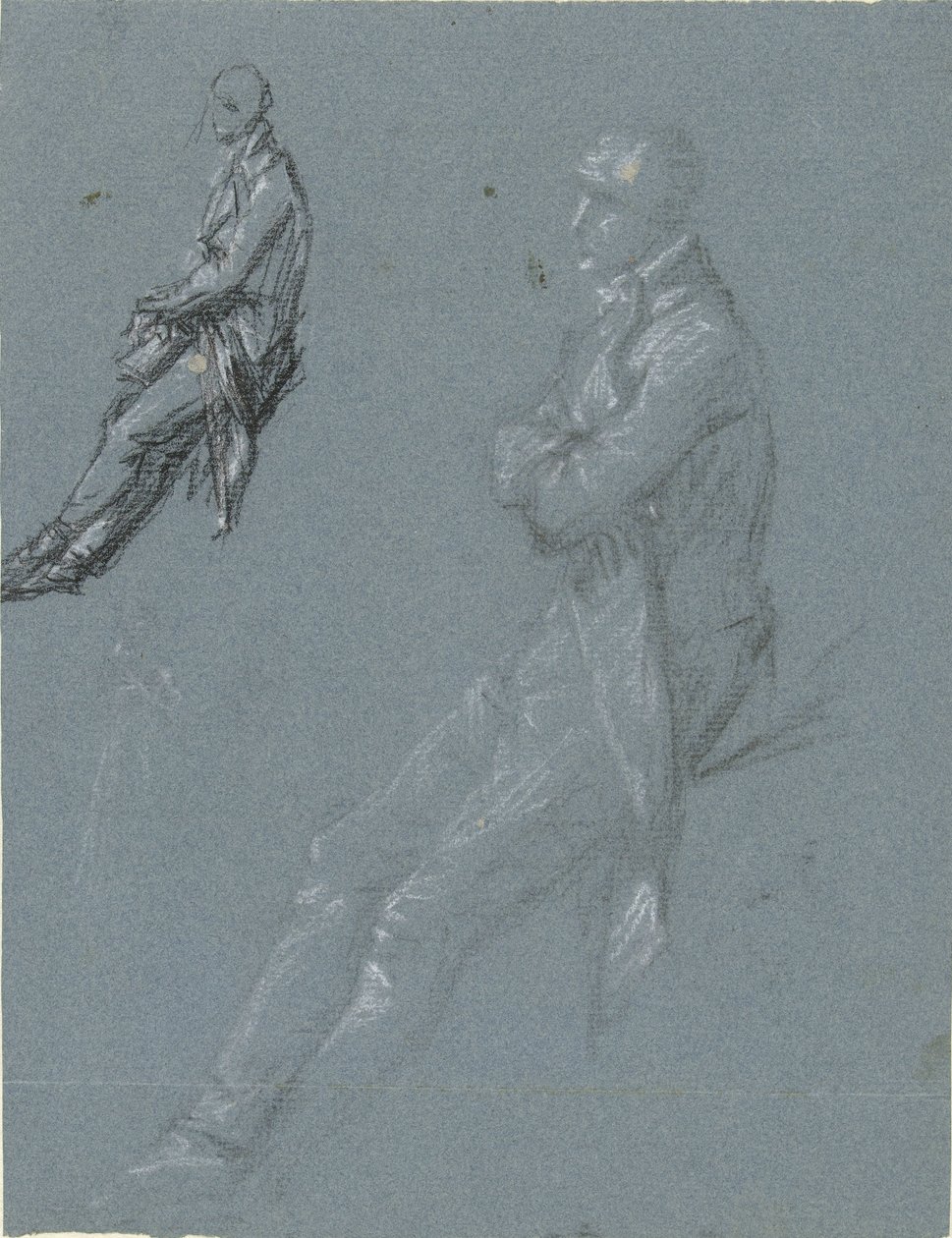 Två studier av Rutger Jan Schimmelpenninck och en skiss av hans fru av Pierre Prud