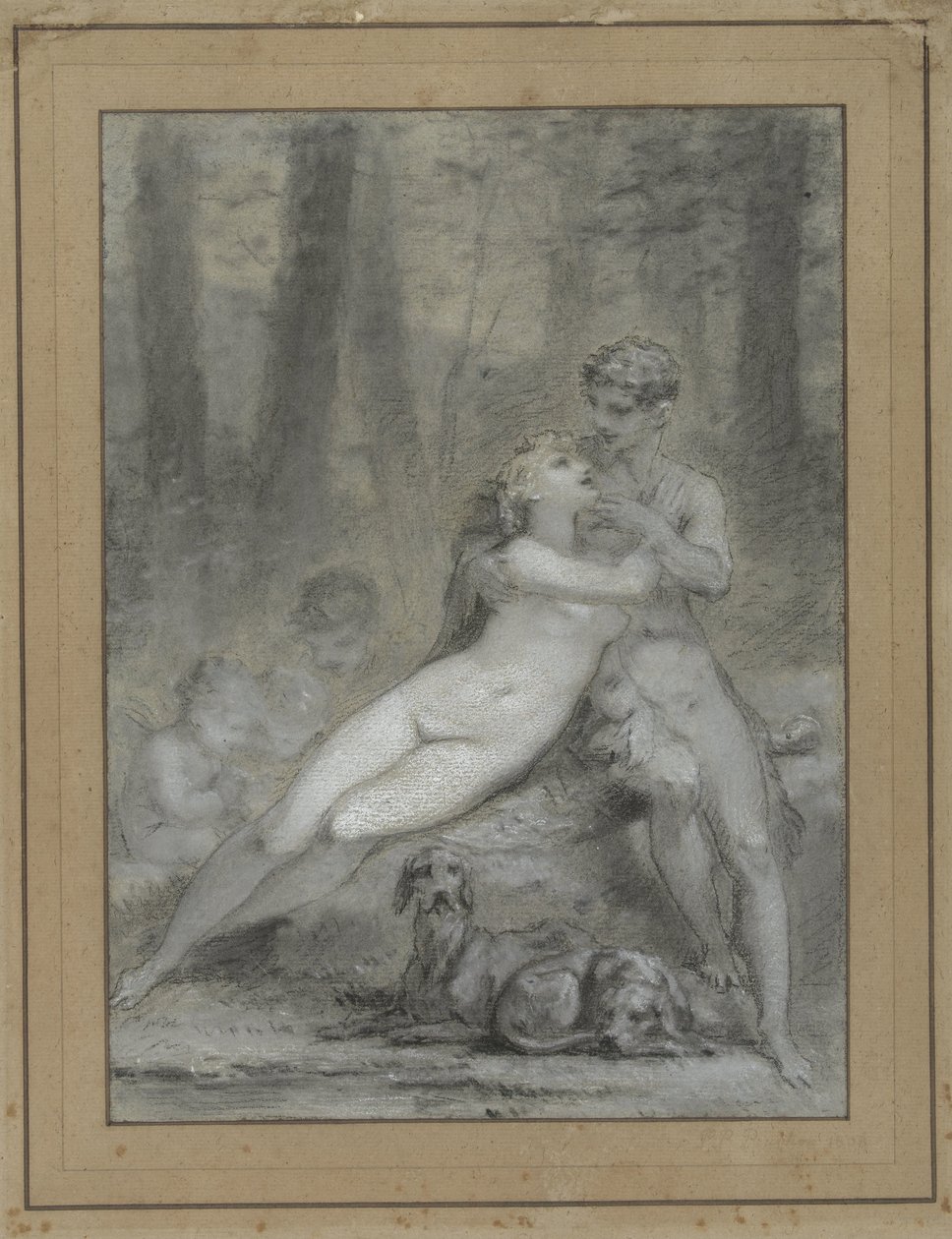 Venus och Adonis av Pierre Prud