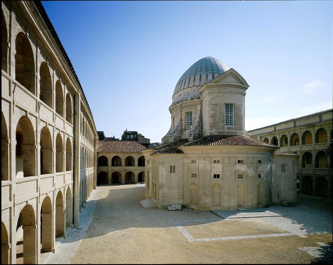 Kyrkan La Vieille Charite, klostret i Marseille, Frankrike. Barockarkitektur, av Pierre Puget av Pierre Puget