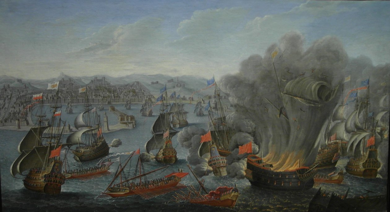 CombateNavalDePalermo16760602PierrePuget1677 av Pierre Puget