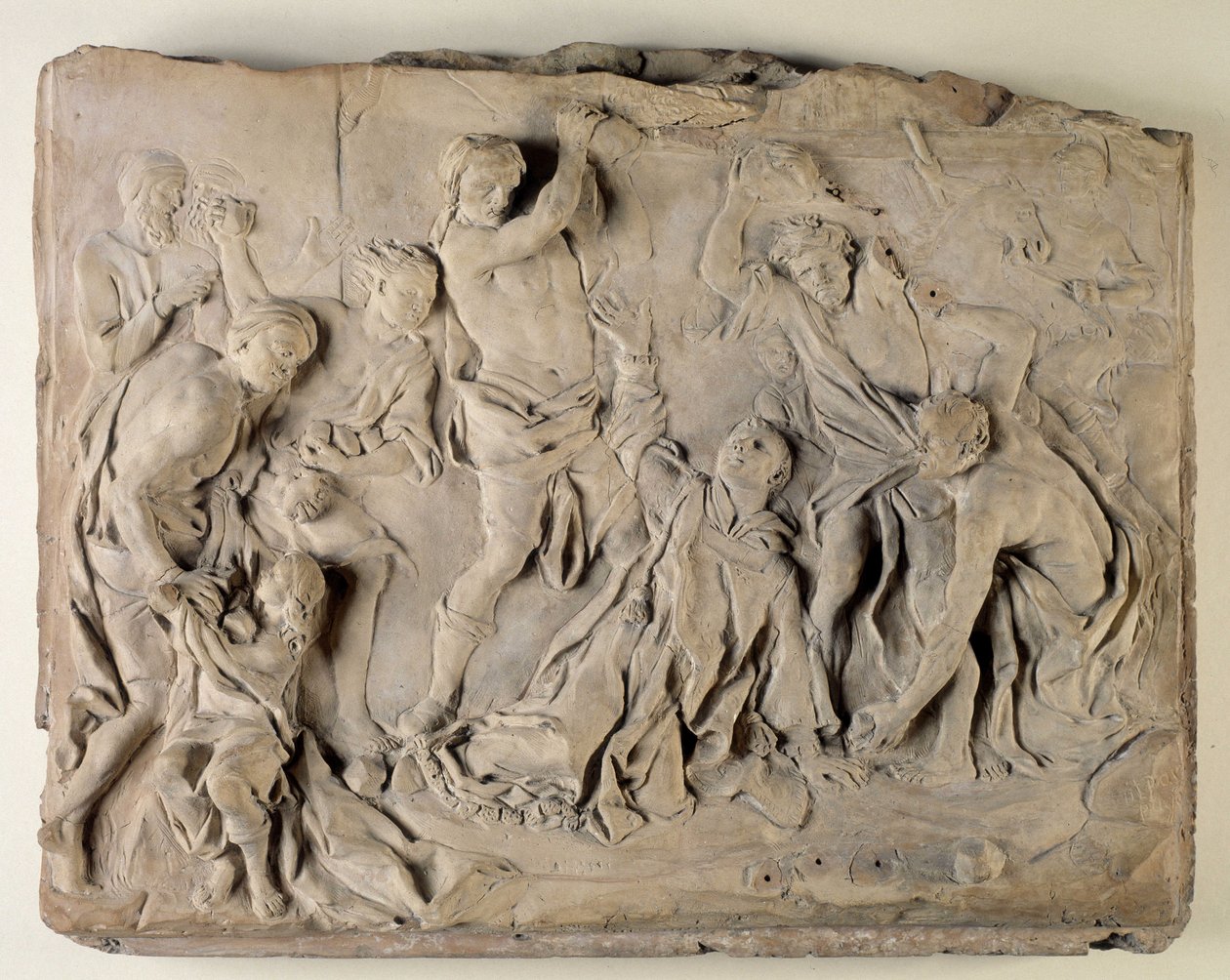Stening Saint Stephen (terrakotta reliefstrumpor) av Pierre Puget
