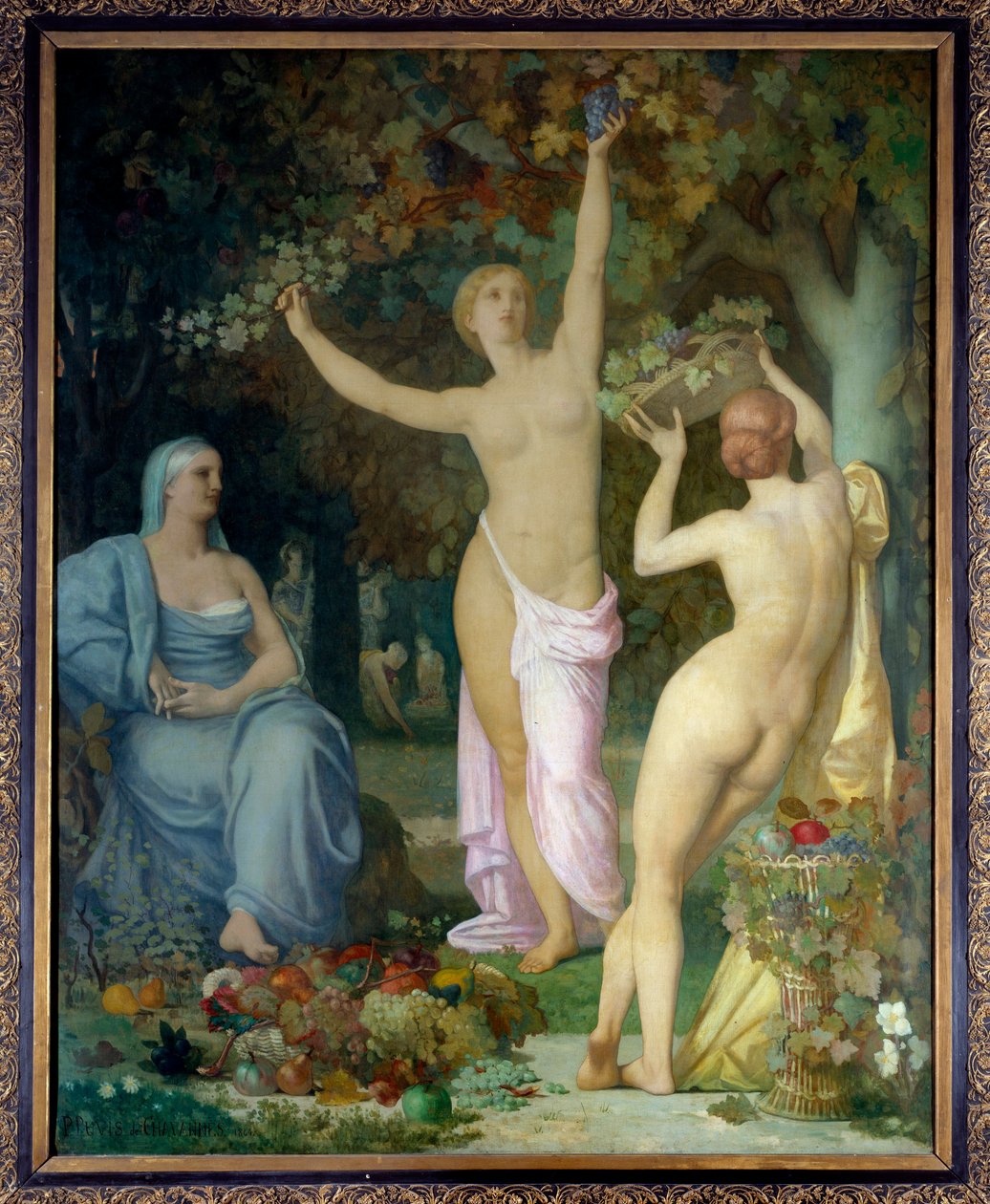 Höstmålning av Pierre Puvis de Chavannes (1824-1898) 1864 Sön. 2,85x2,26 m Lyon, Museum of Fine Arts av Pierre Puvis de Chavannes