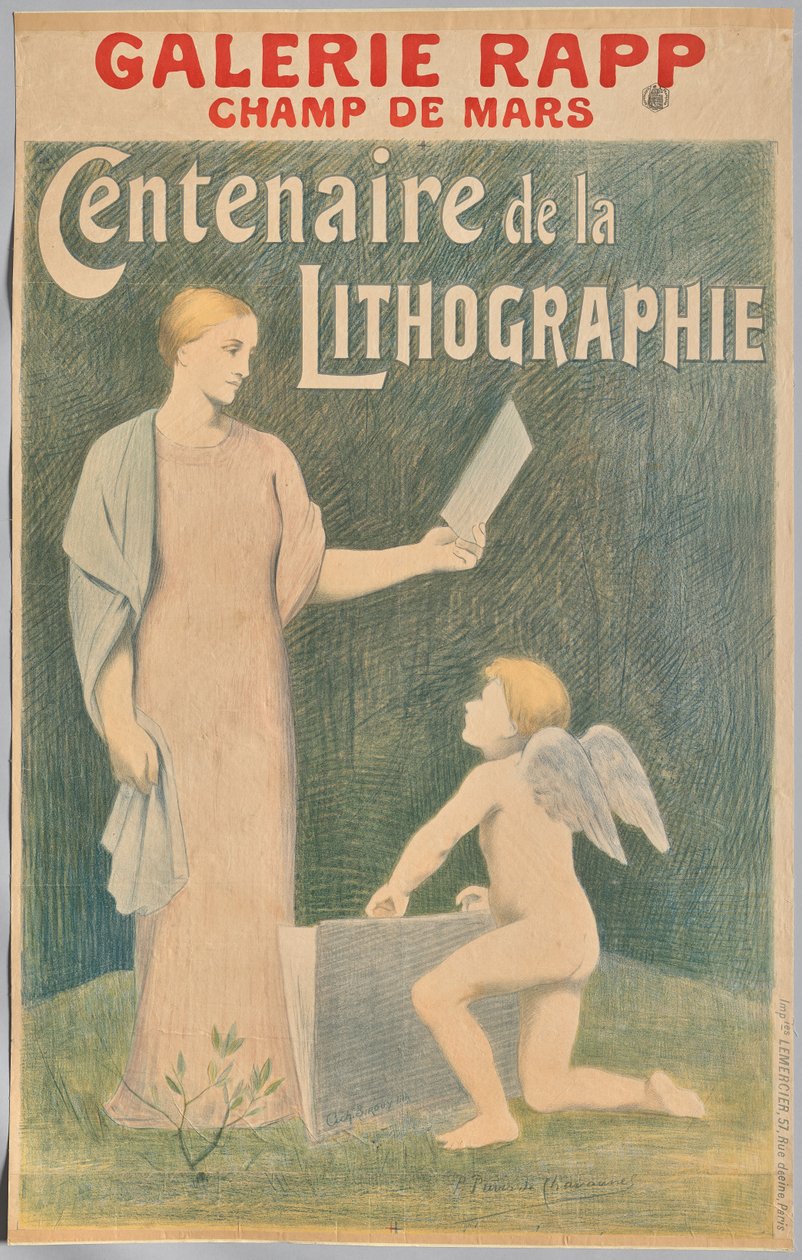 Litografins hundraårsjubileum av Pierre Puvis de Chavannes