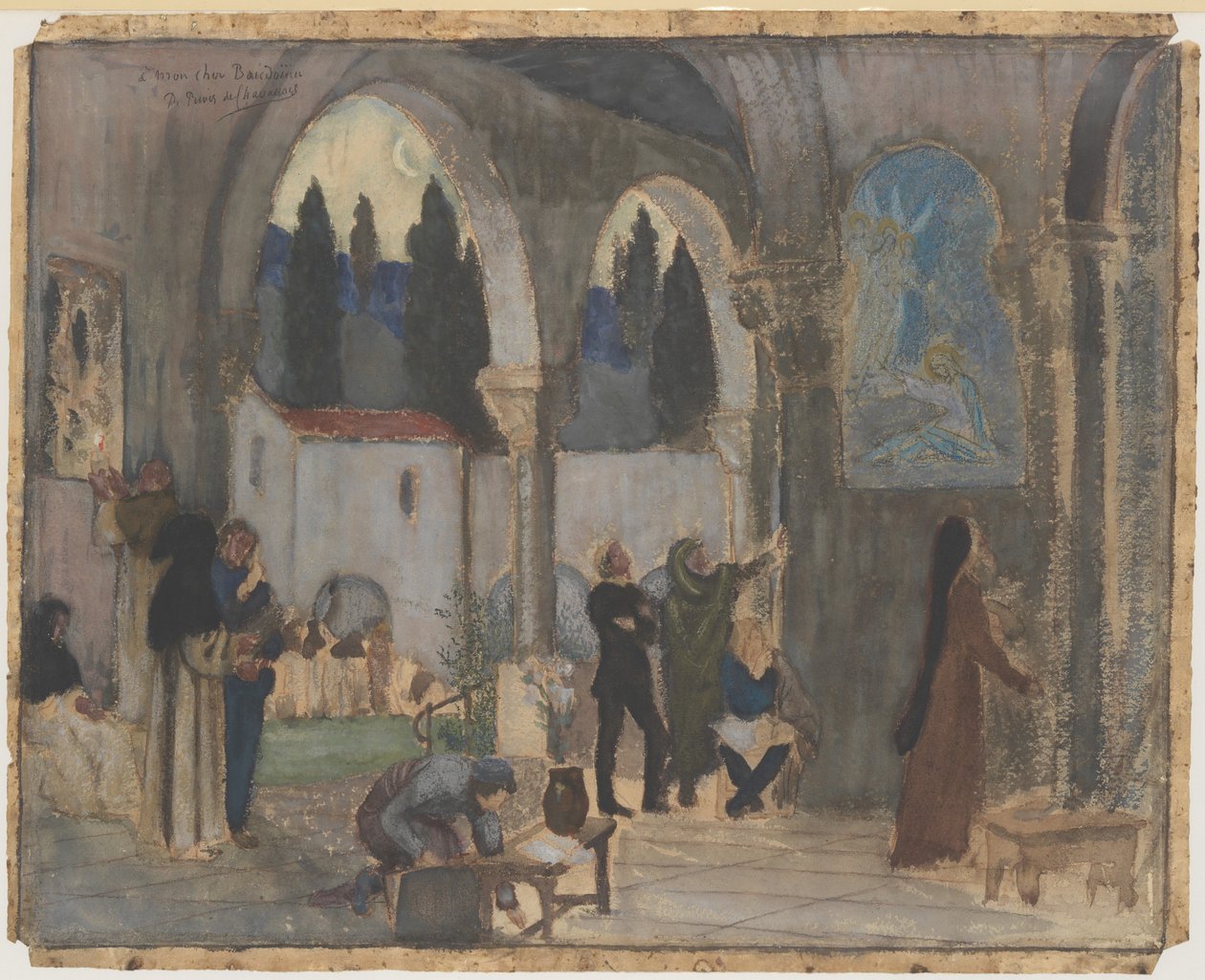 Kristen inspiration av Pierre Puvis de Chavannes