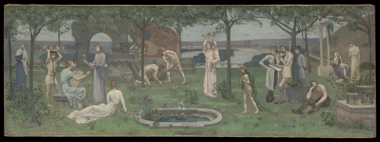 Inter artes et naturam (Mellan konst och natur) av Pierre Puvis de Chavannes