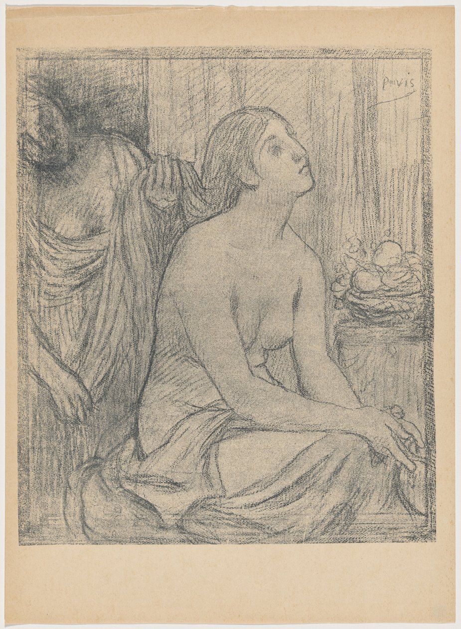 Toaletten av Pierre Puvis de Chavannes