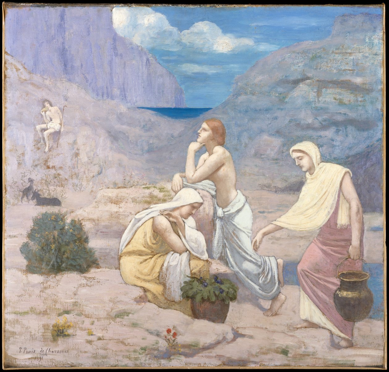 Herdens sång av Pierre Puvis de Chavannes