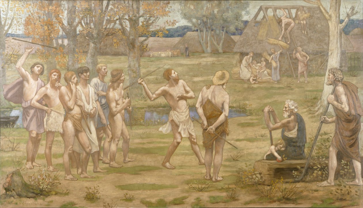 "Ludus Pro Patria" av Pierre Puvis de Chavannes