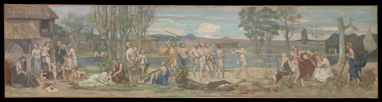 Ludus pro patria (Patriotiska lekar) av Pierre Puvis de Chavannes