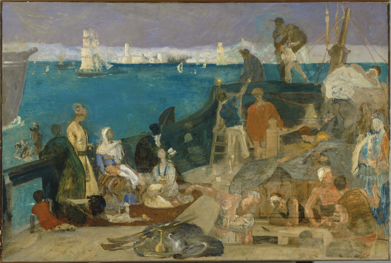Marseille, porten till Orienten av Pierre Puvis de Chavannes
