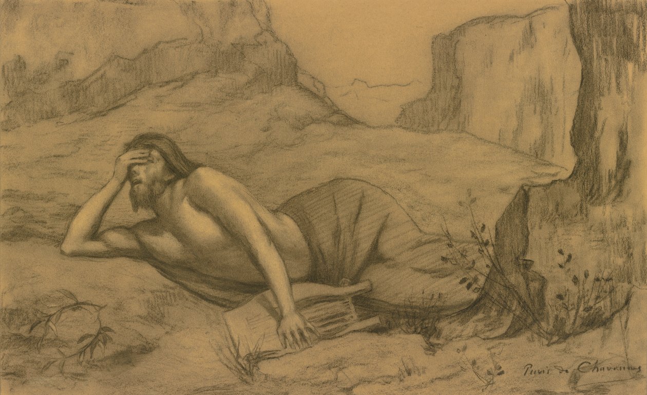 Orfeus av Pierre Puvis de Chavannes