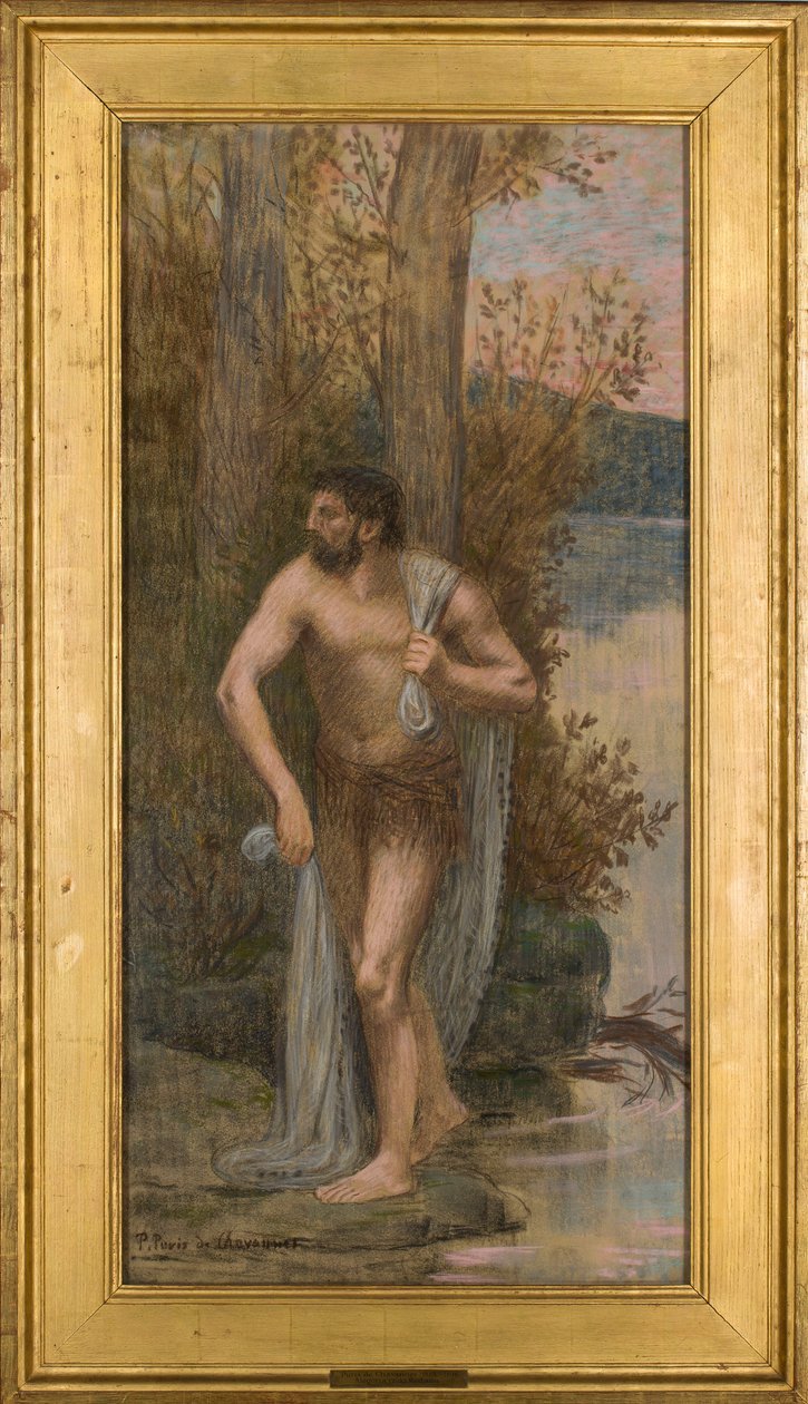 Personifikation av Rhône av Pierre Puvis de Chavannes