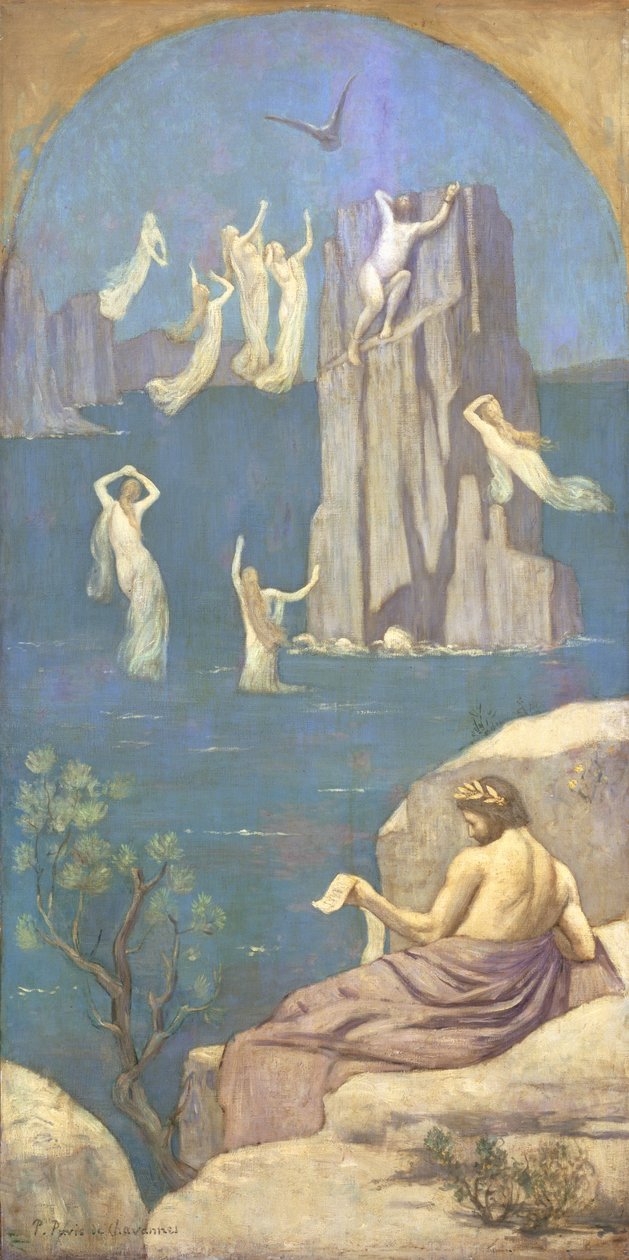 Prometheus (olja på duk) av Pierre Puvis de Chavannes