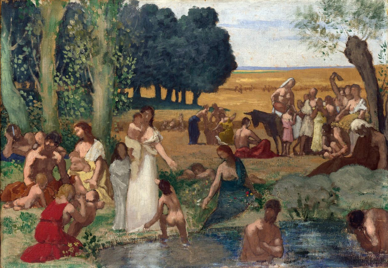 Puvis de Chavannes, Pierre Cecil (1824-1898) Sommarolja på duk före 1873 National Gallery, London 43,2x62,2 av Pierre Puvis de Chavannes
