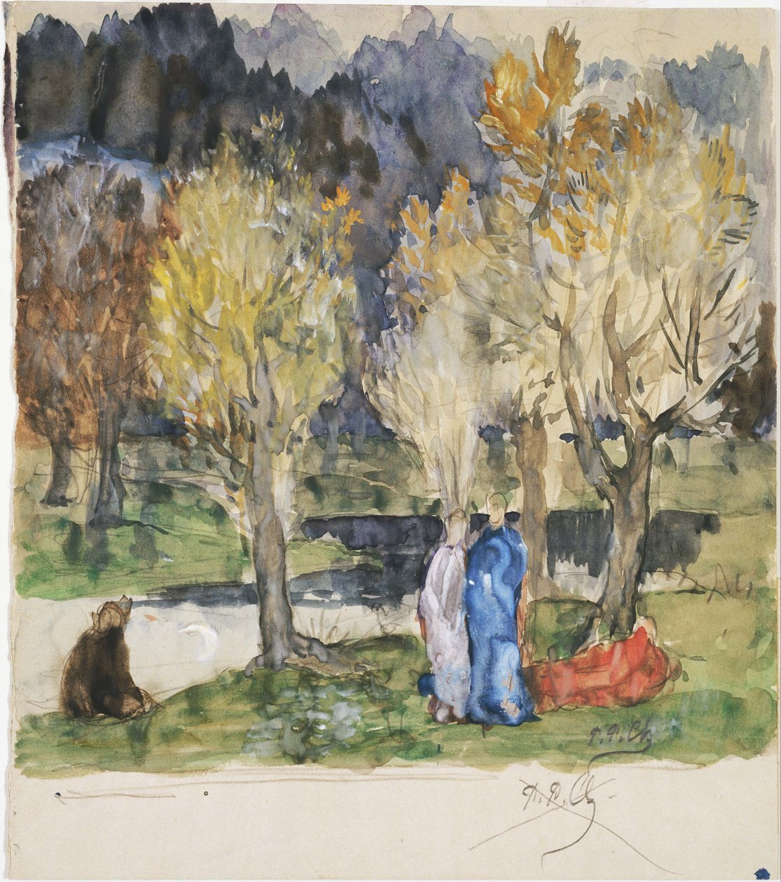 Den heliga lunden av Pierre Puvis de Chavannes
