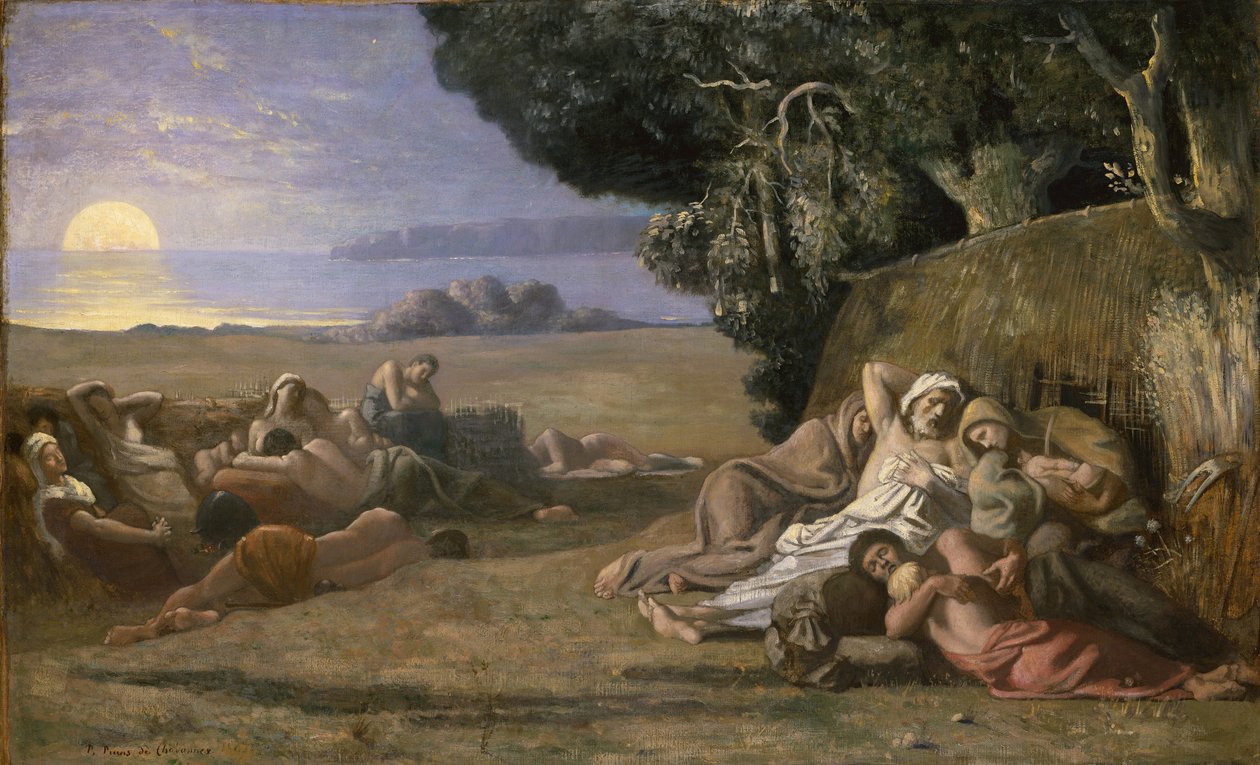Sömn, ca 1867-70 av Pierre Puvis de Chavannes