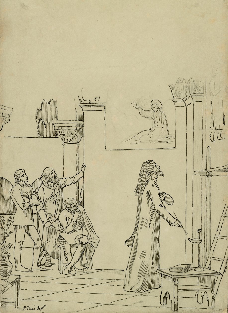 Studera för L av Pierre Puvis de Chavannes