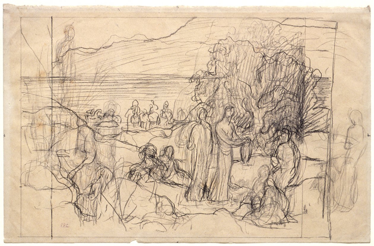 Studie till en väggdekoration av Pierre Puvis de Chavannes