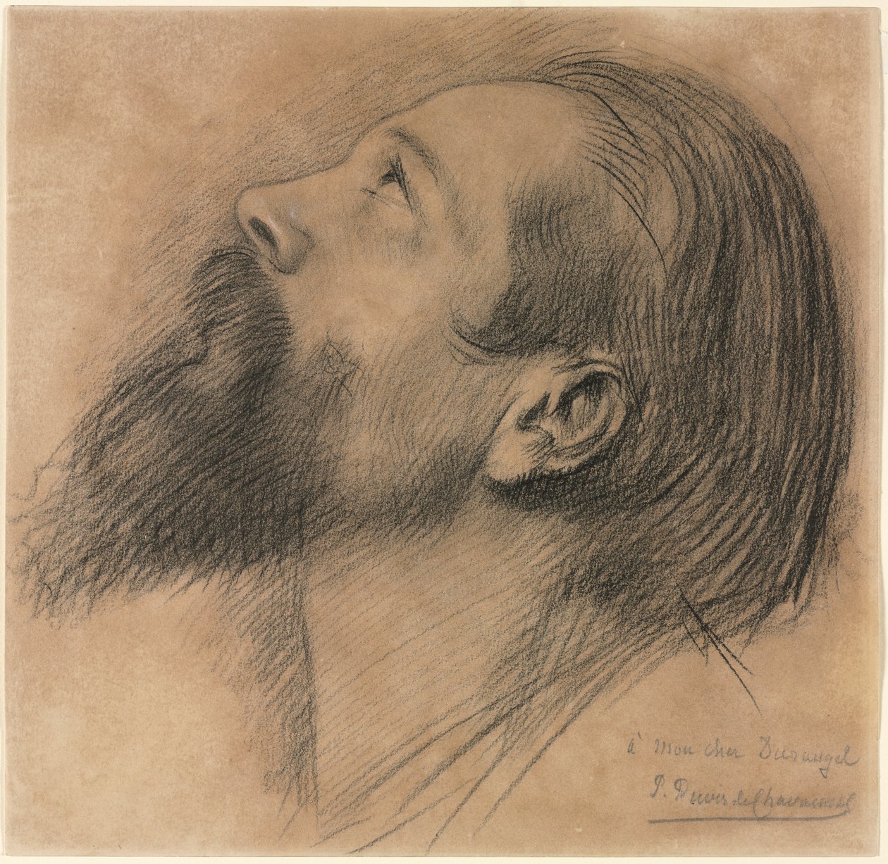 Studera för frisen i Sainte Geneviève av Pierre Puvis de Chavannes