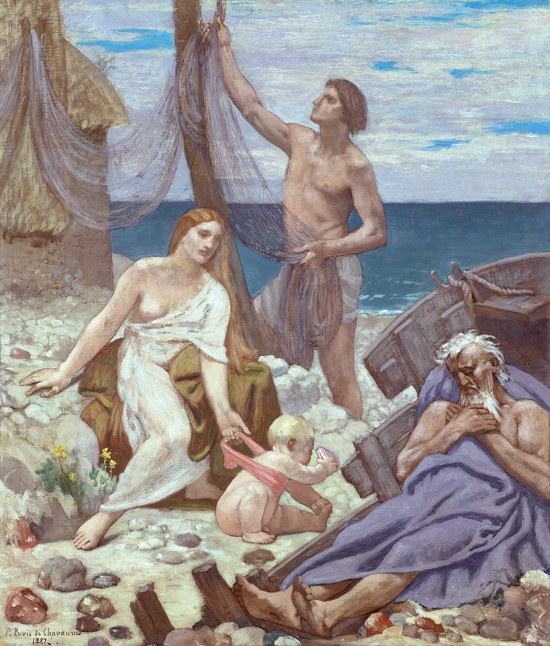 Fiskarens familj av Pierre Puvis de Chavannes