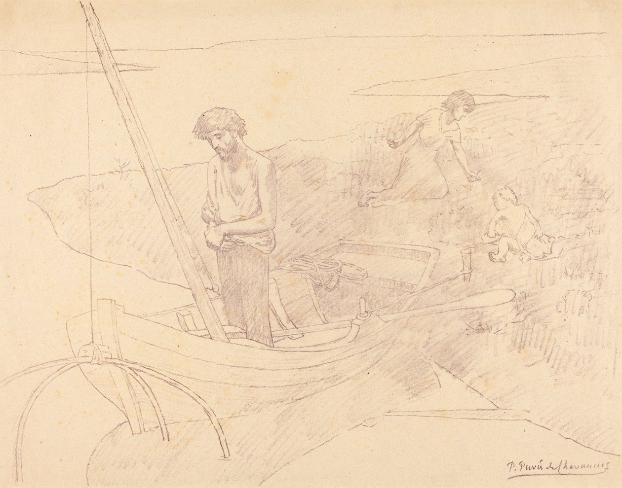 Den stackars fiskaren av Pierre Puvis de Chavannes