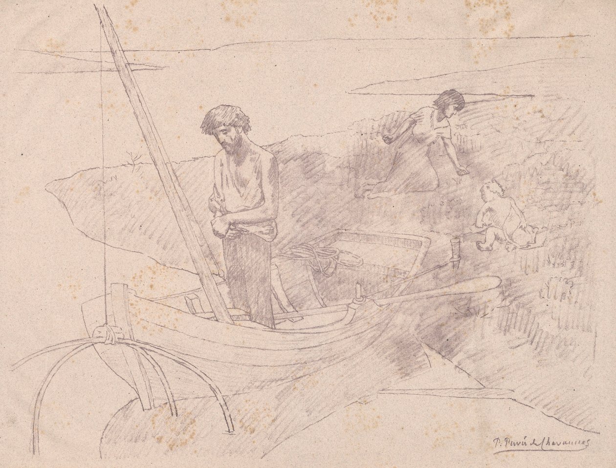 Den stackars fiskaren av Pierre Puvis de Chavannes