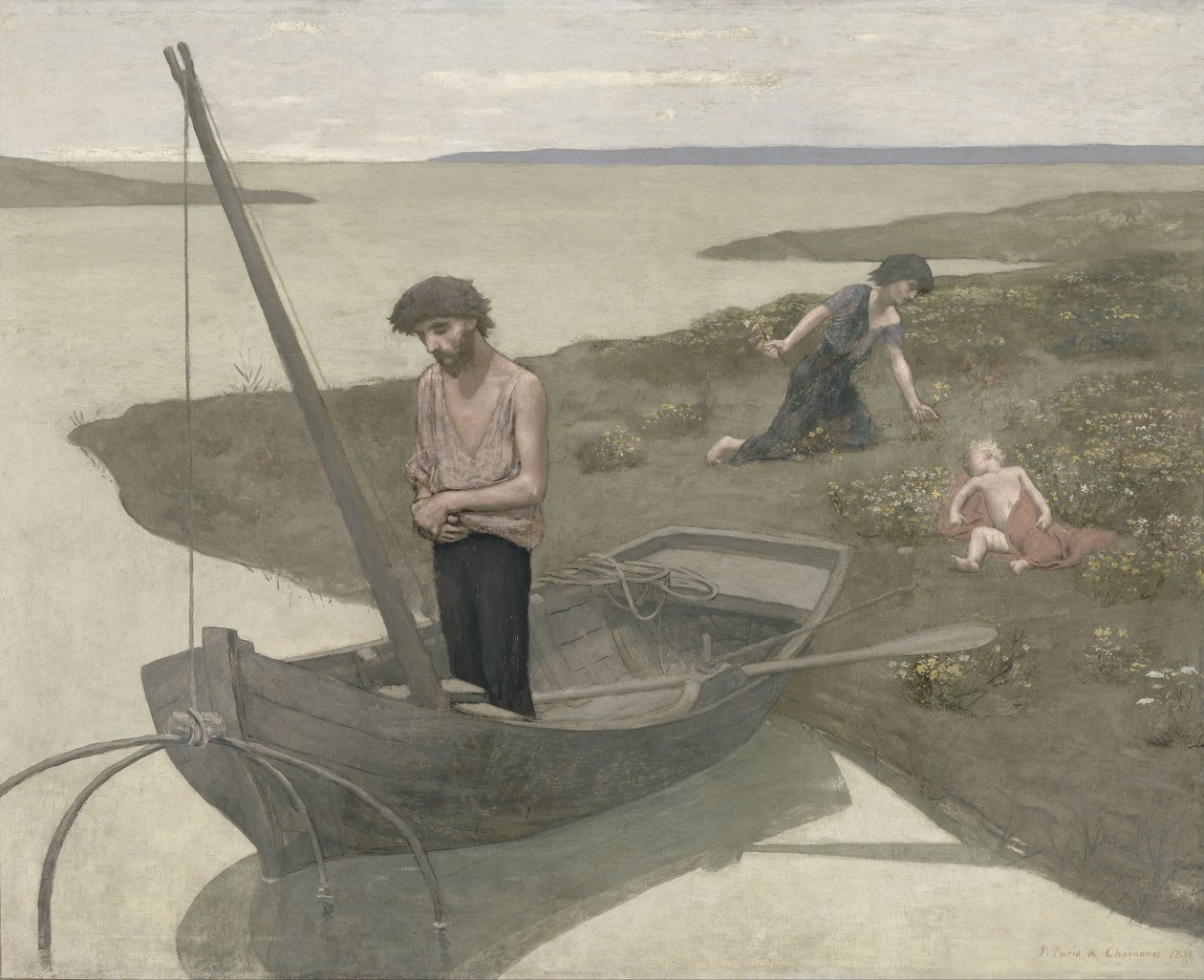 Den fattige fiskaren, 1881 av Pierre Puvis de Chavannes