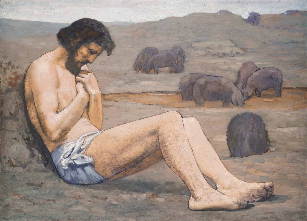 Den förlorade sonen, ca. 1879 (olja på linne) av Pierre Puvis de Chavannes