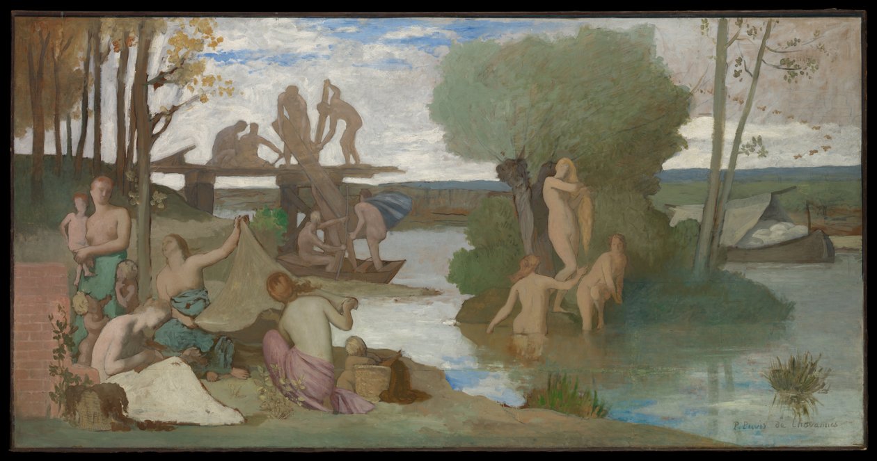 Floden av Pierre Puvis de Chavannes