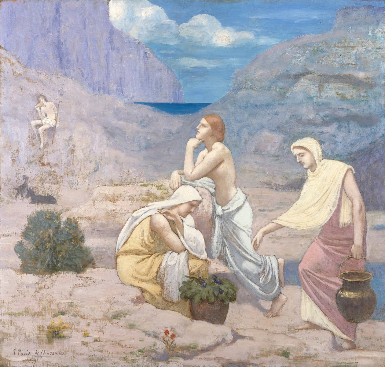 Herdarnas sång, 1891 av Pierre Puvis de Chavannes