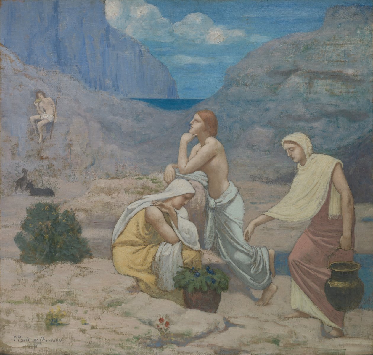 Herdarnas sång, 1891. av Pierre Puvis de Chavannes