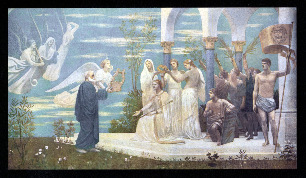 Victor HUGO - porträtt av Pierre Puvis de Chavannes