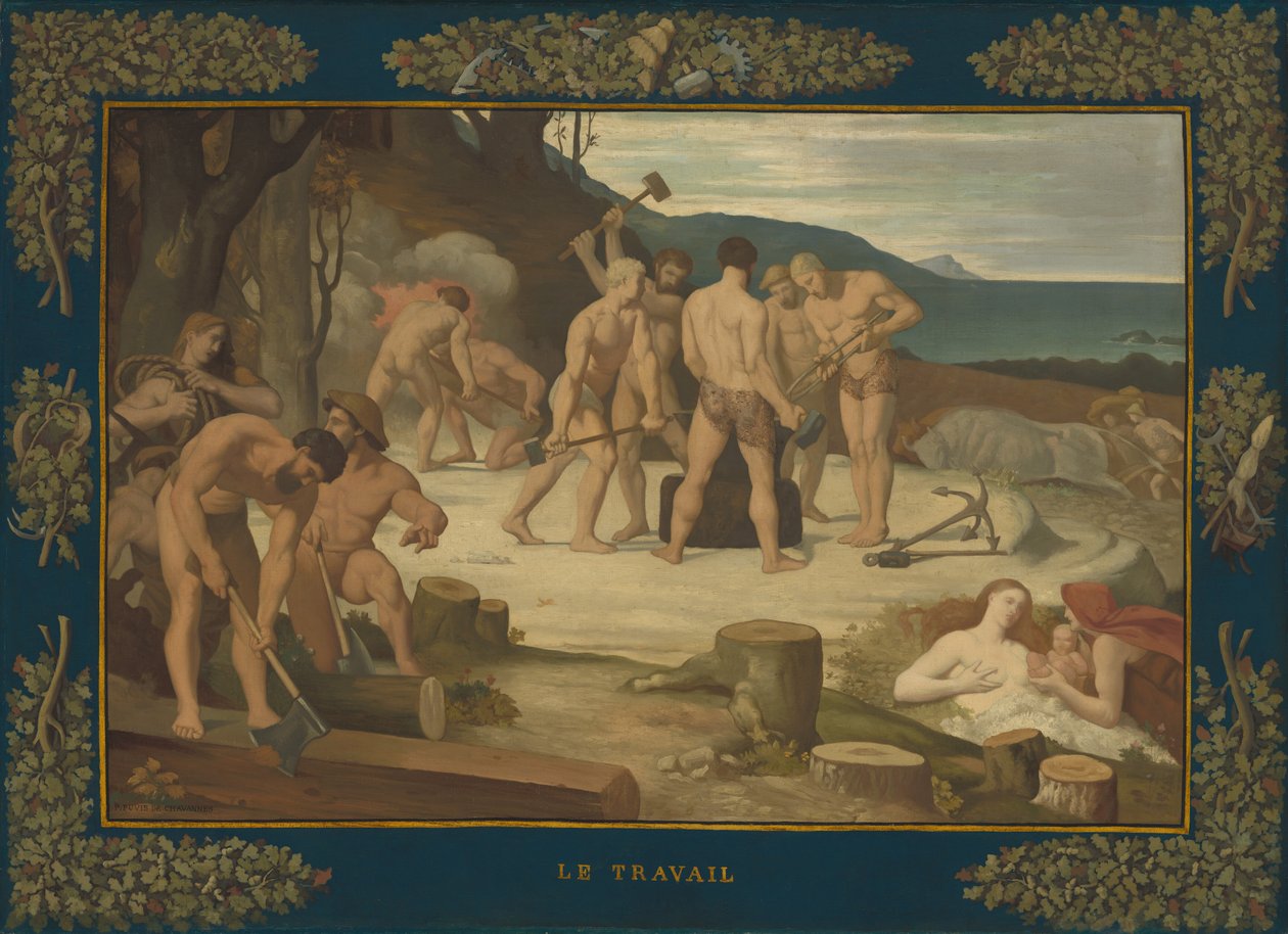 Arbete av Pierre Puvis de Chavannes