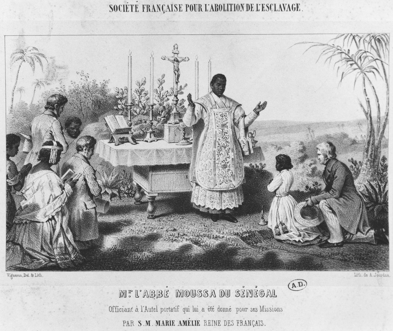 Abbot Moussa, Senegal, omkring 1840 av Pierre Roch Vigneron