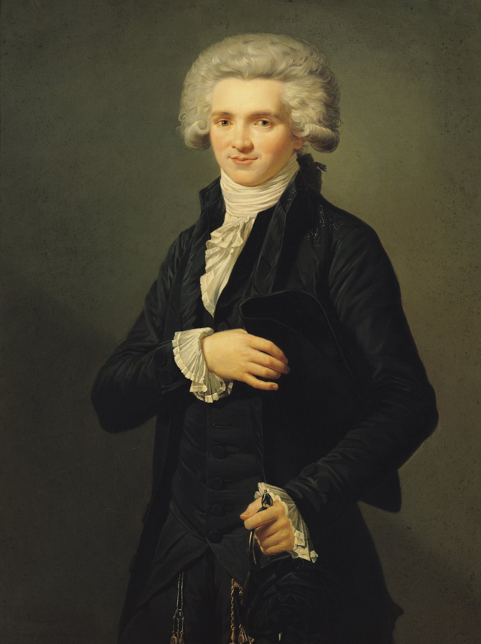Maximilien de Robespierre (1758-94) 1791 (olja på duk) av Pierre Roch Vigneron