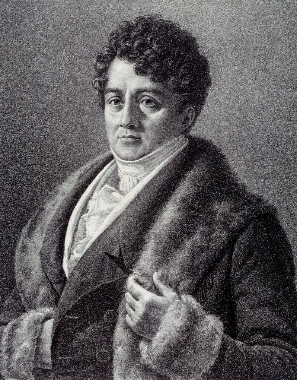 Porträtt av Francois-Joseph (Francois Joseph) Talma (1763-1826), fransk skådespelare Gravyr av Pierre Vigneron (1789-1872) 1800-talets Paris, Musee Carnavalet av Pierre Roch Vigneron