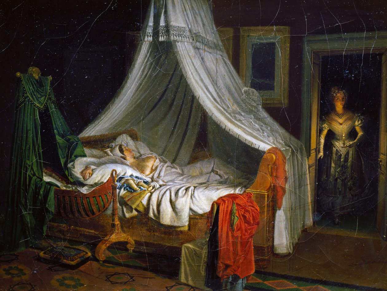 Return from dance, målning av Pierre Roch Vigneron (1789-1872), olja på duk, 24,4x32,5 cm, Frankrike av Pierre Roch Vigneron